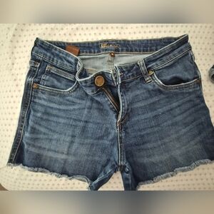 Kut from the Kloth Blue Jean Shorts Classic Cut-Off Style